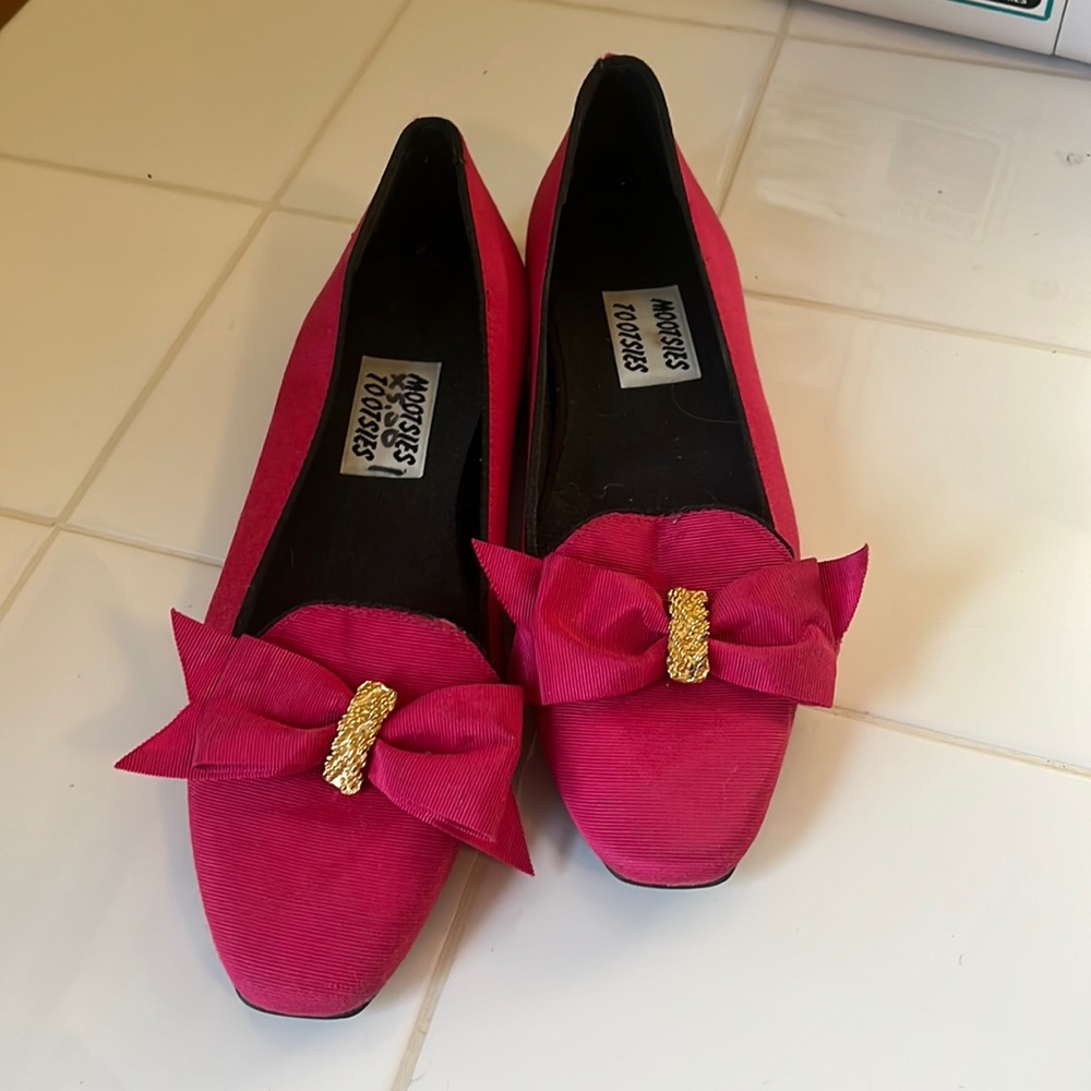 EUC Mootsies Tootsies Barbie Pink shoes
